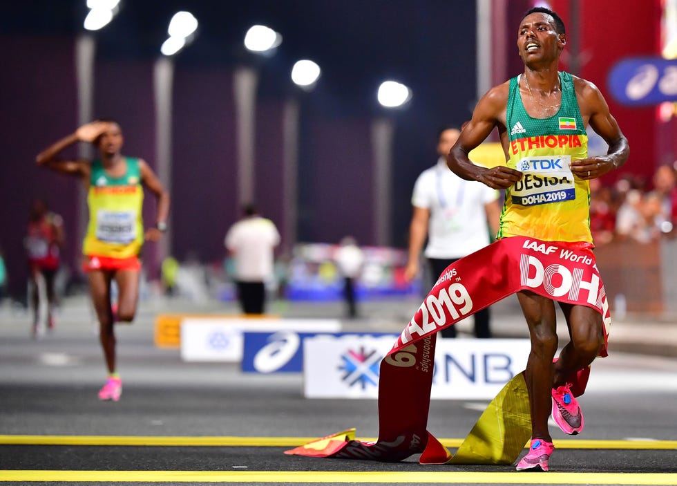 Lelila Desisa, Dani Mateo, Marathon Doha 2019