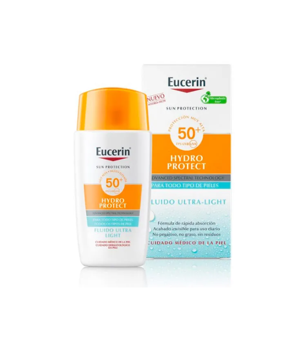 protector solar de eucerin que puedes encontrar en la bolsa de belleza de diez minutos