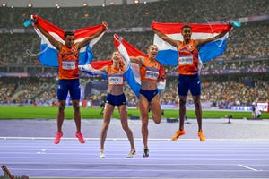 teamnl viert een atletiekmedaille