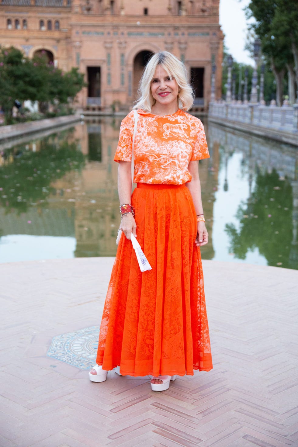 front row dior presents "crucero collection" fashion show in seville