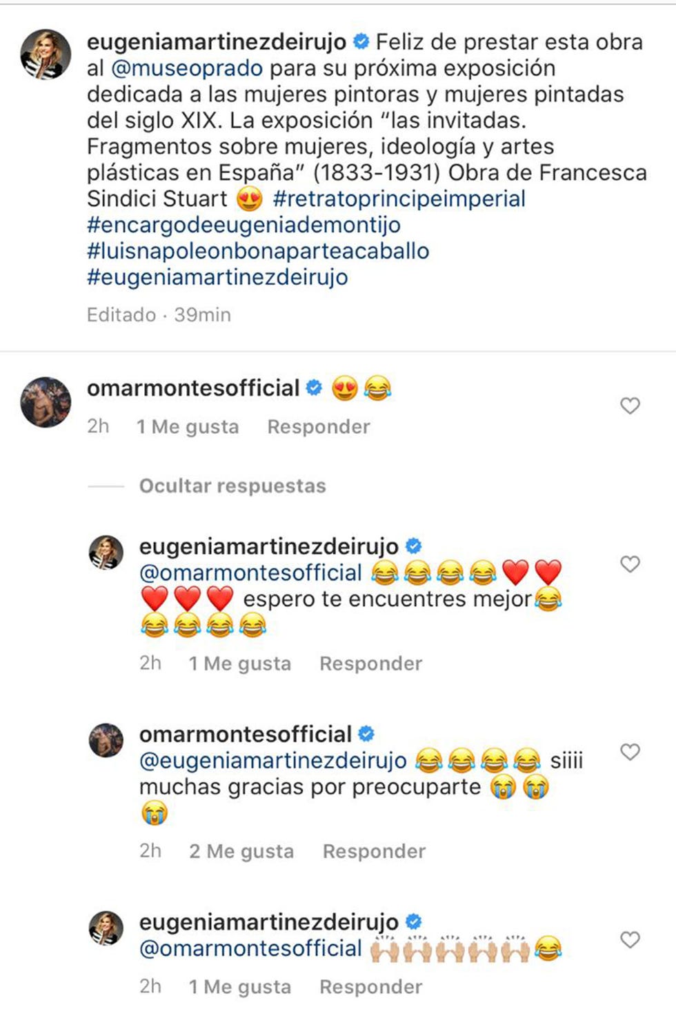 eugenia martínez de irujo y su conversación con omar montes