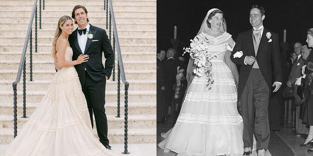 Eunice Kennedy Shriver Wore Her Grandmothers Dior Wedding Dress