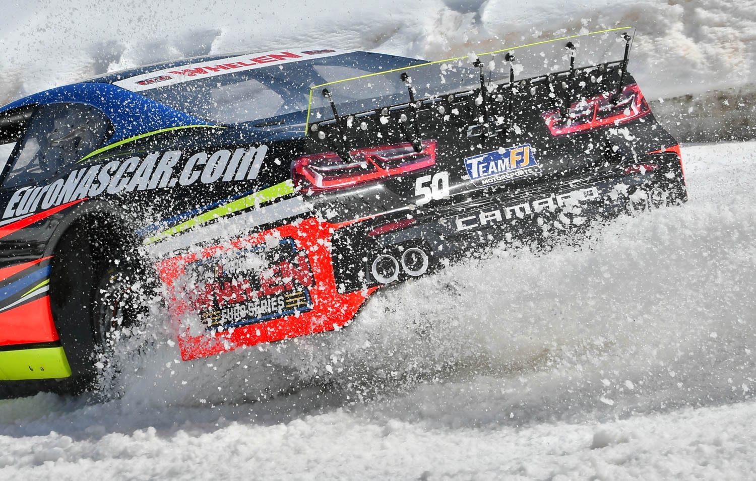 Watch a NASCAR Racecar Take Laps on an Ice Track