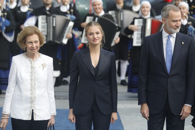 reina sofia princesa leonor rey felipe