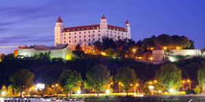 Europe, Slovakia, Bratislava, Bratislava Castle on the Danube River