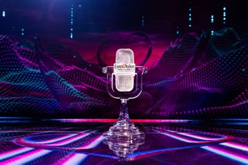 el microfono de cristal, trofeo de eurovision