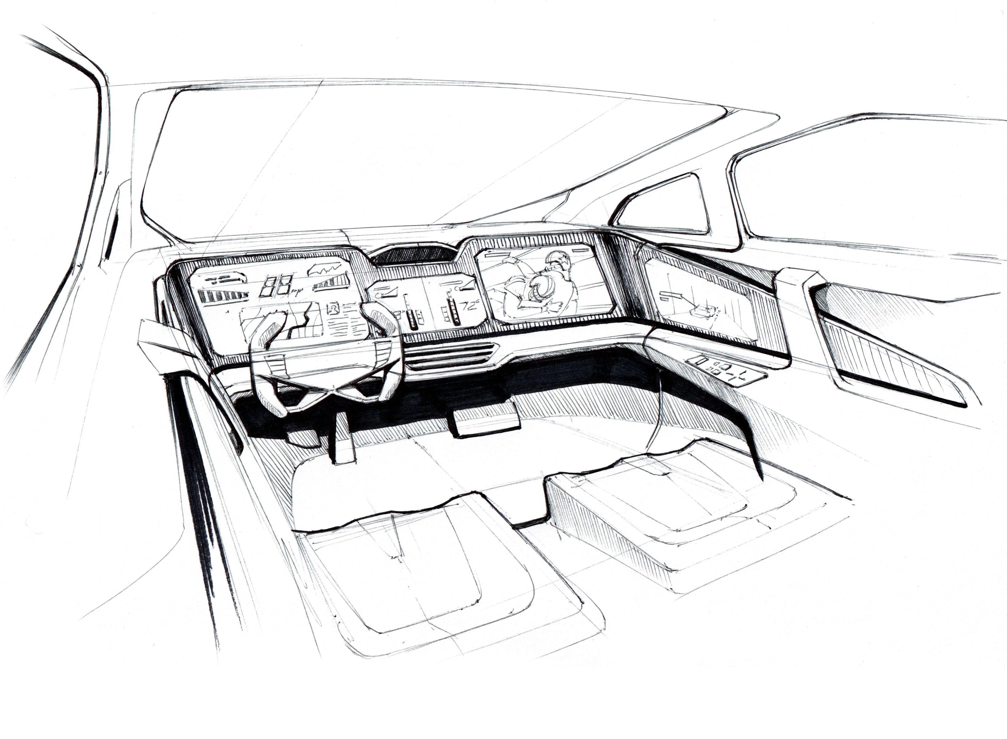 Interior sketches of Skoda Vision E released, Auto News, ET Auto