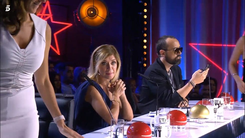 Eva Isanta y Risto Mejide en Got Talent