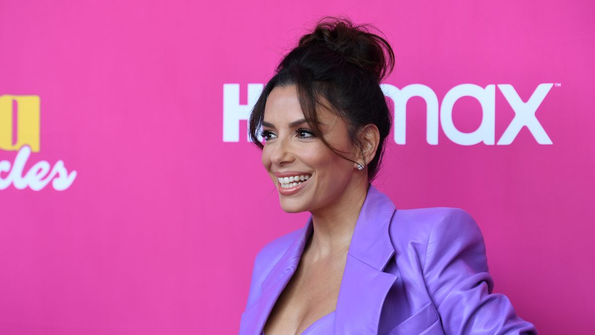 Eva Longoria's pink jumpsuit looks like it's come straight out of