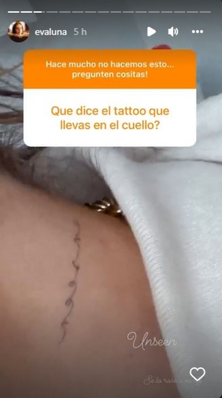 Evaluna revela que tiene casi 40 tatuajes y sus significados