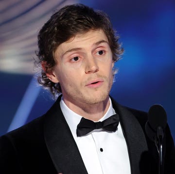 Evan Peters wins a Golden Globe evan peters wins a golden globe