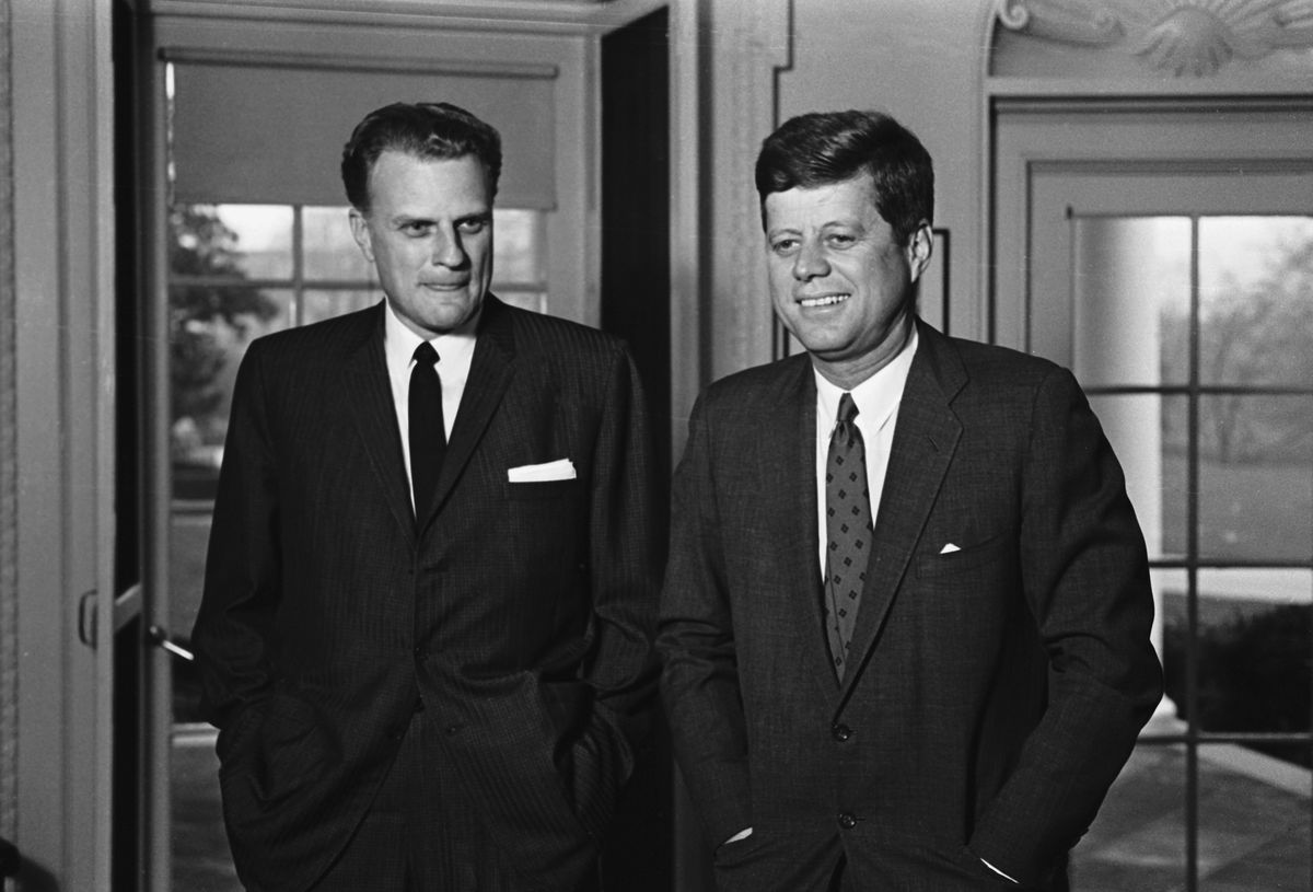 Billy Graham and John F. Kennedy