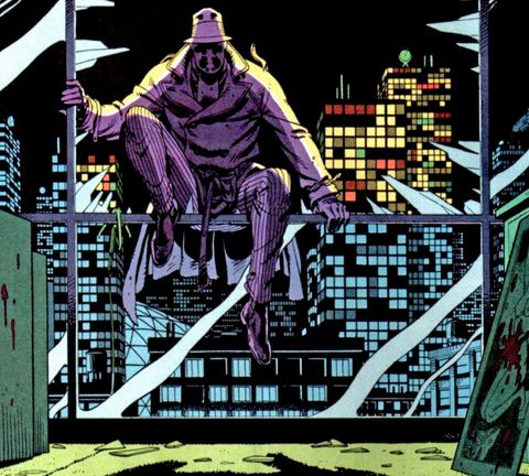WATCHMEN, Rorschach, as drawn by co-creator Dave Gibbons, 2009. ©Warner Bros./courtesy Everett Colle