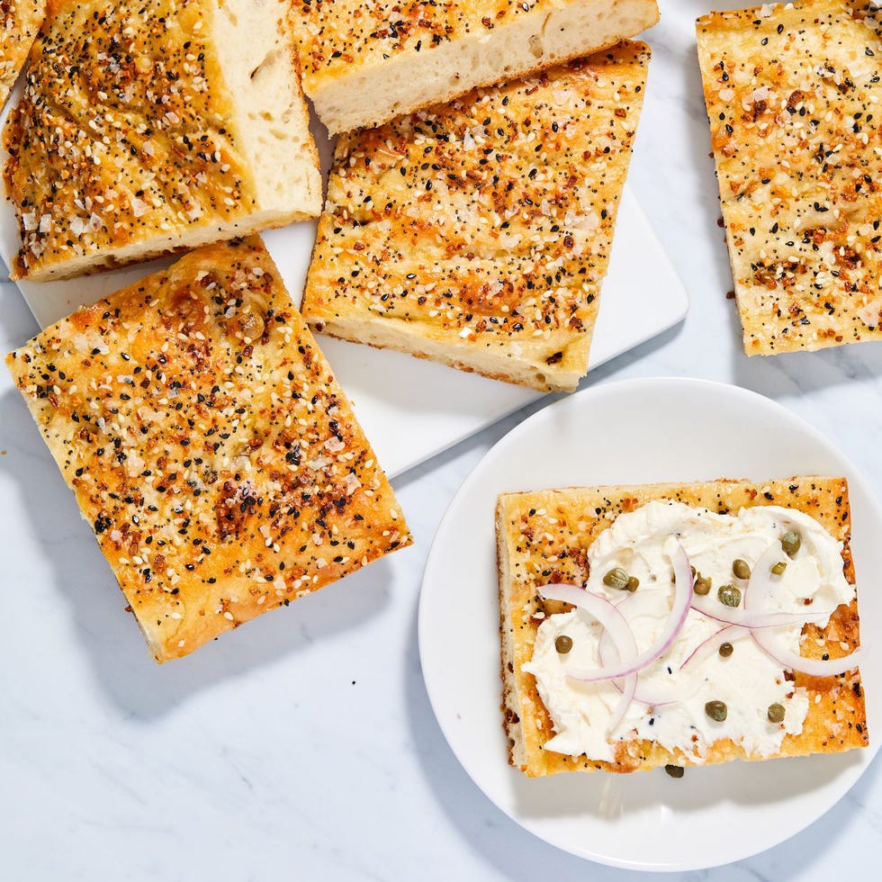 everything bagel focaccia