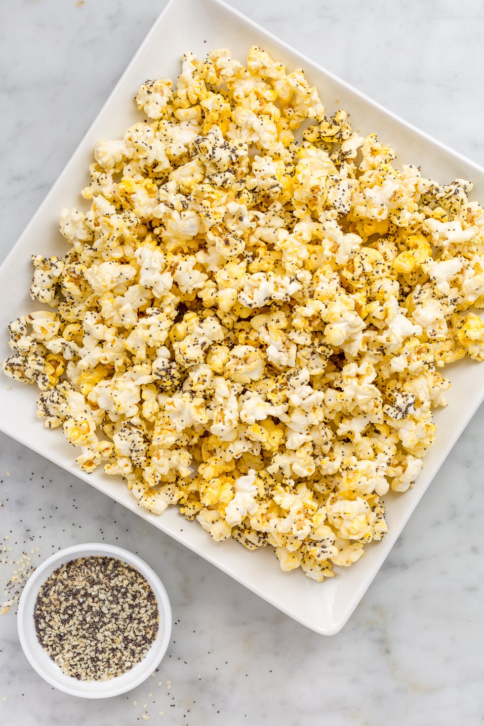 everything bagel popcorn