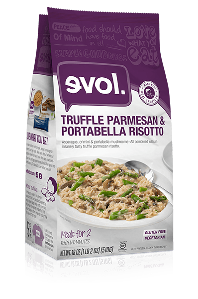 Truffle parmesan portabella risotto