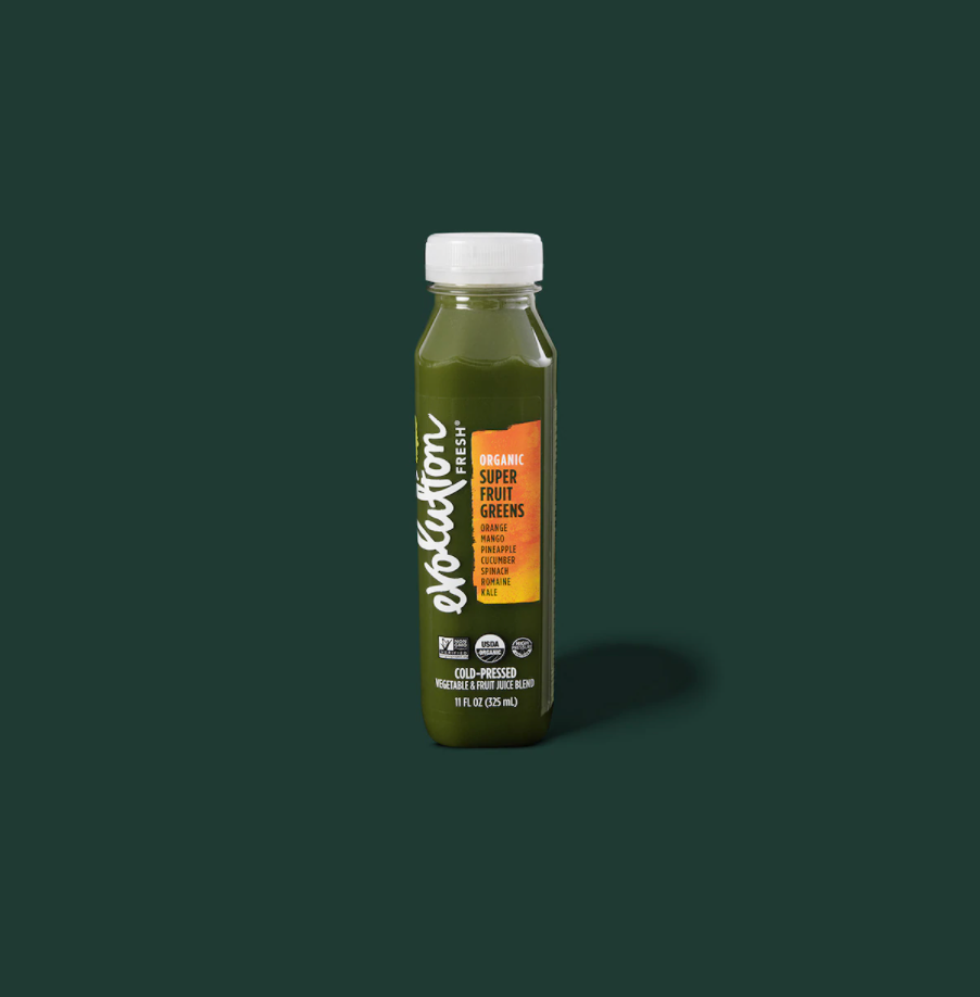 evolution fresh juices in sweet greens and lemon