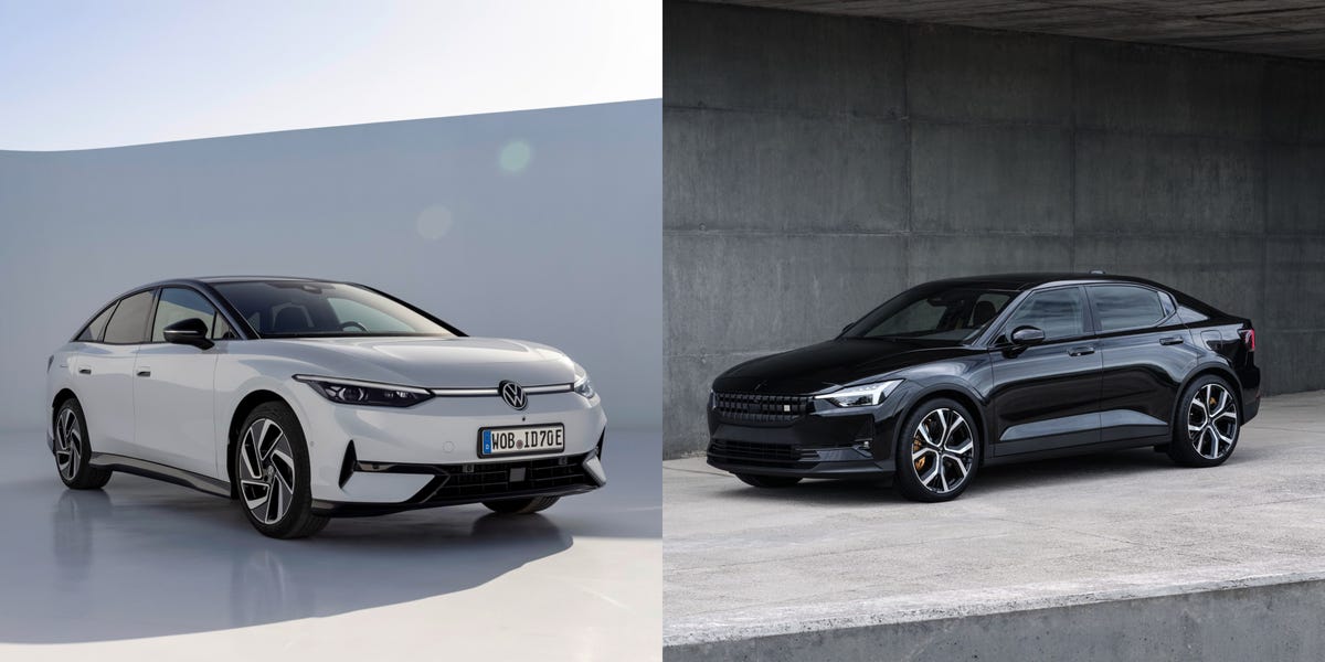 volkswagen id7 and polestar 2