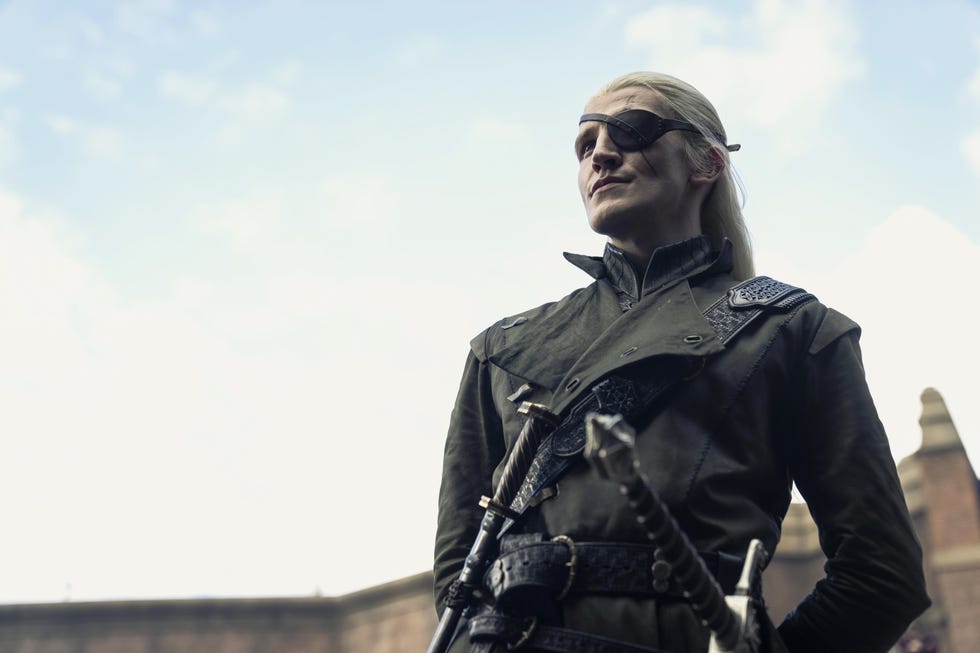 ewan mitchel as prince aemond targaryen, house of the dragon season 2