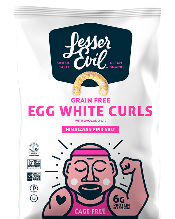 lesser evil egg white curls