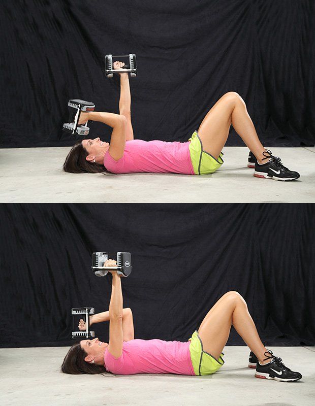 Cooldown: Triceps Stretch  Chisel Your Triceps With 2 Dumbbells