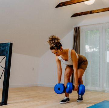 exercising at home