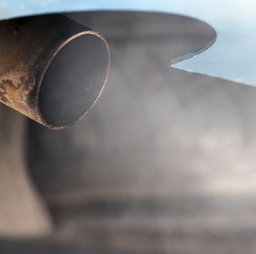 exhaust fumes from a diesel vehicle