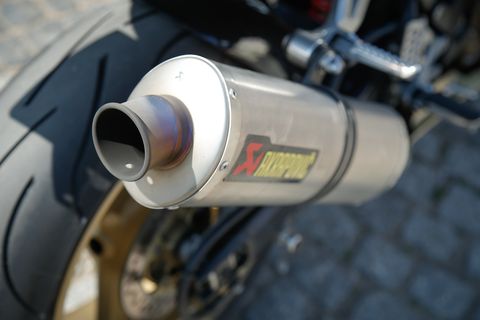 an akrapovic exhaust pipe