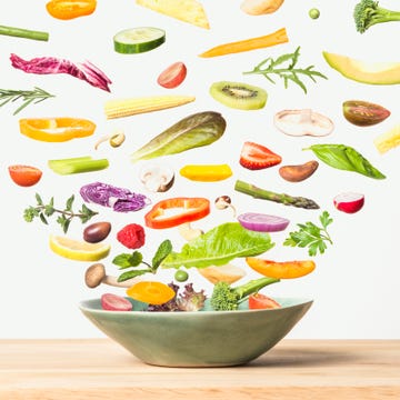 exploded view of a salad
