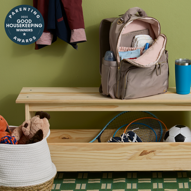 storage area for childrens items and accessories