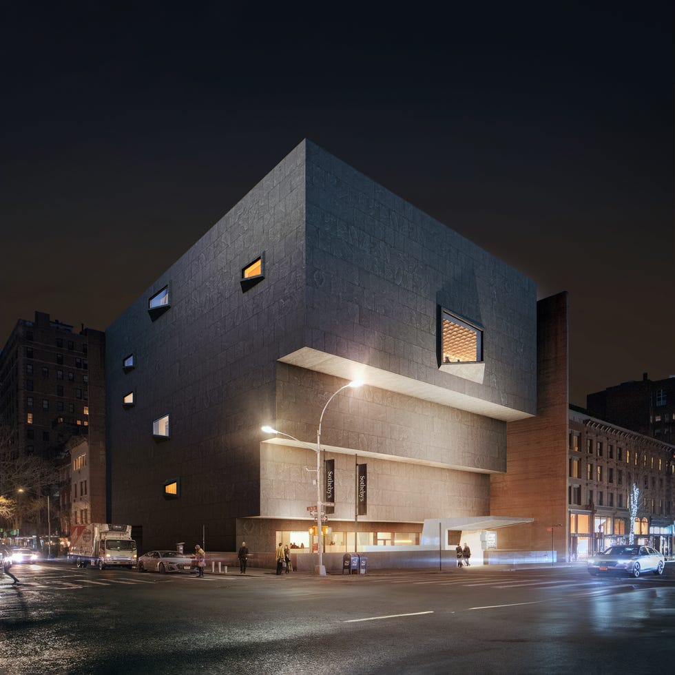 rendering of sotheby's lobby at breuer building