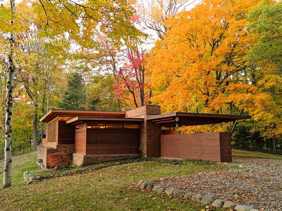 frank lloyd wright’s goetsch–winckler house in okemos, michigan.