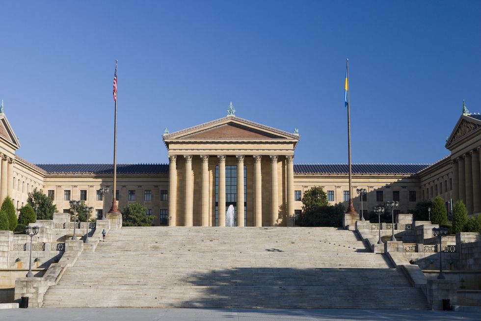 exterior of the philadelphia museum of art
