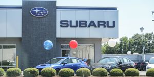 Exterior view of Subaru dealership in Princeton