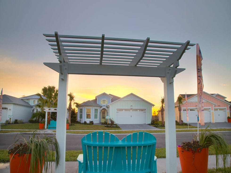 DAYTONA BEACH, FL - MARCH 6: Exteriors of some of the model hom