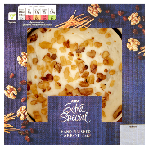 Asda Extra Special Hand Finished Carrot Cake 