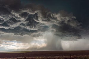 extreme downburst of torrential rain, colorado usa