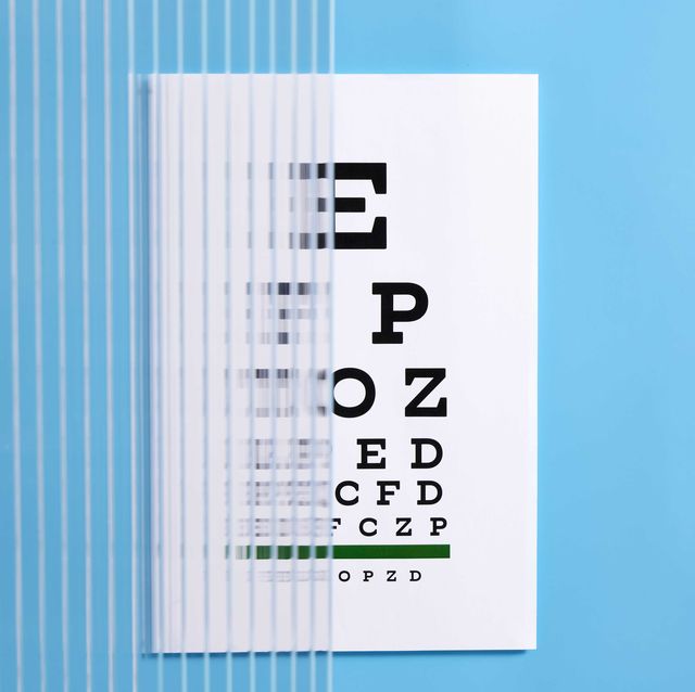 how to keep your eyes healthy,  eye chart hidden by frosted glass