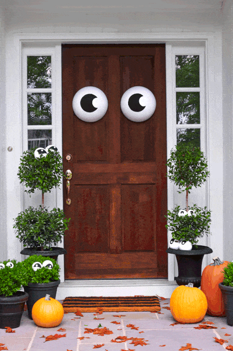 eyes everywhere halloween door decor