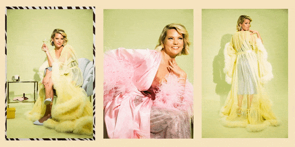 Hollywood Glam Sheer Fluffy Floor-length Feather Robe – Goddess Of Luxury
