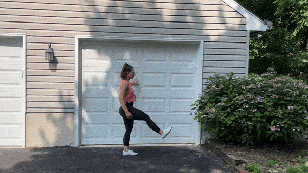 dynamic stretches leg swings