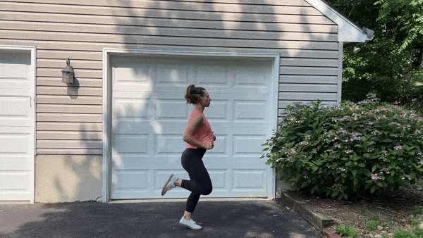 dynamic stretches butt kicks