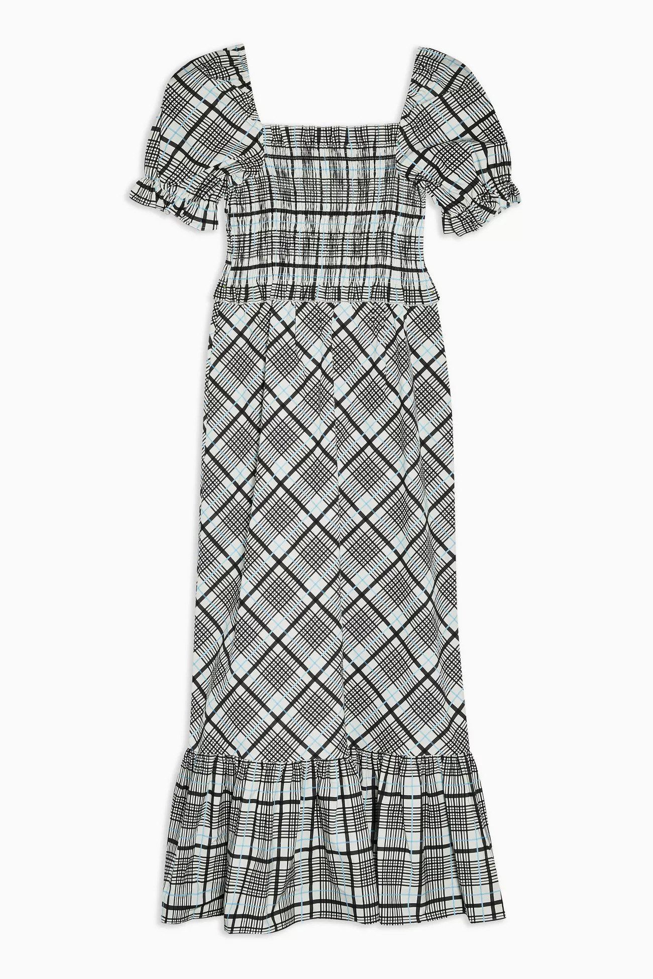 Checked hotsell dress topshop