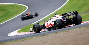 kevin magnussen of denmark driving the haas f1 vf 22 ferrari on track during final practice ahead of the f1 grand prix of japan at suzuka international racing course