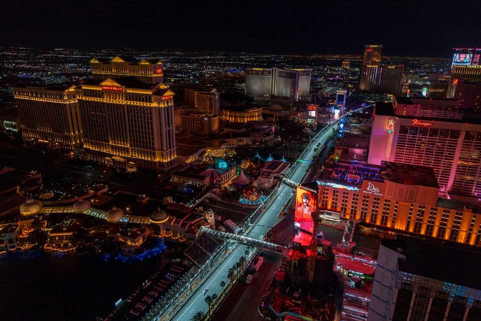 las vegas strip at night