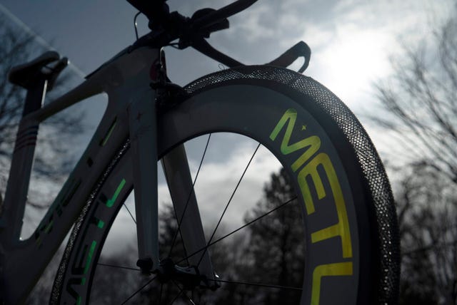 ruedas de bicicleta de metal sin aire para el ciclismo