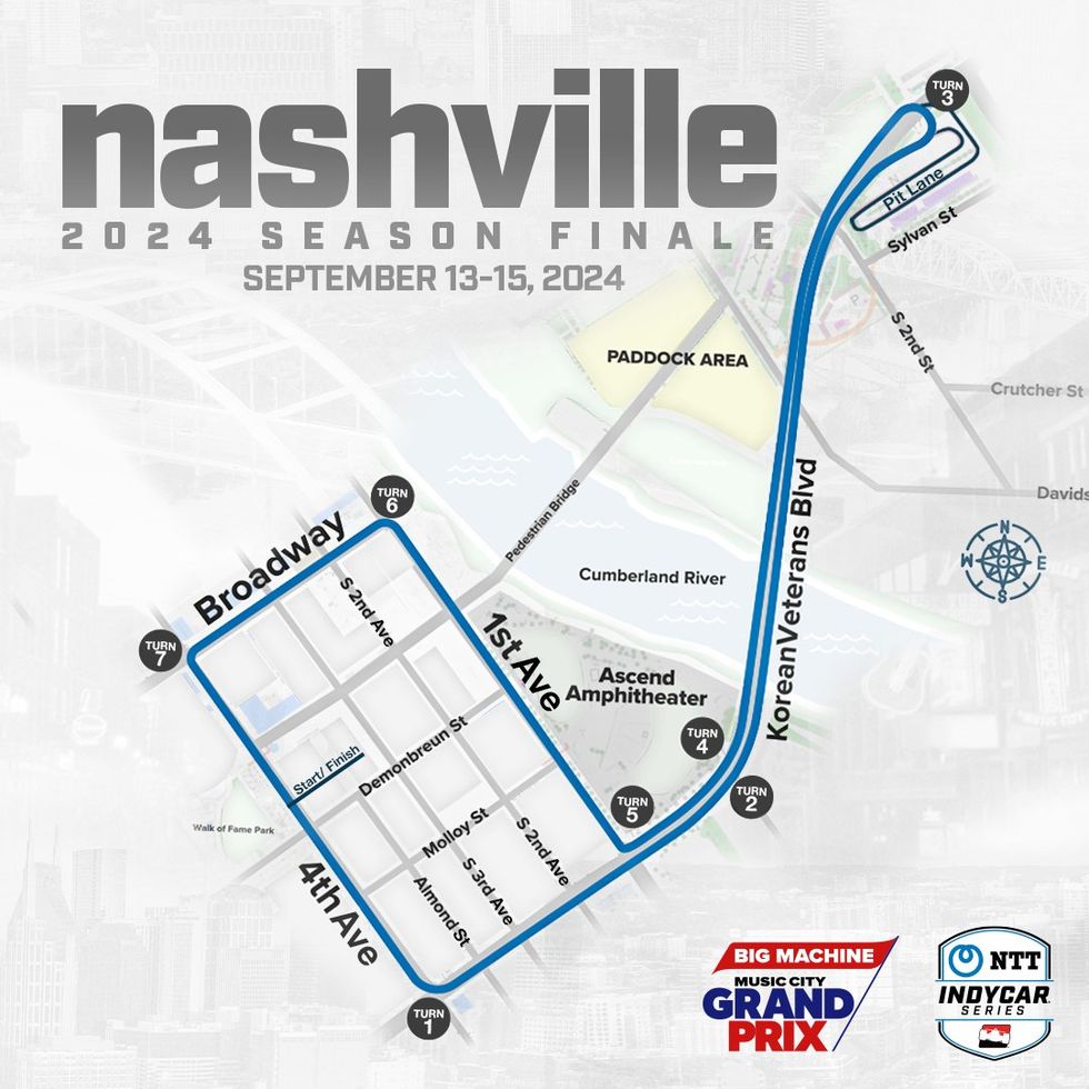 Nashville Street Race Will Be the 2024 IndyCar Season Finale