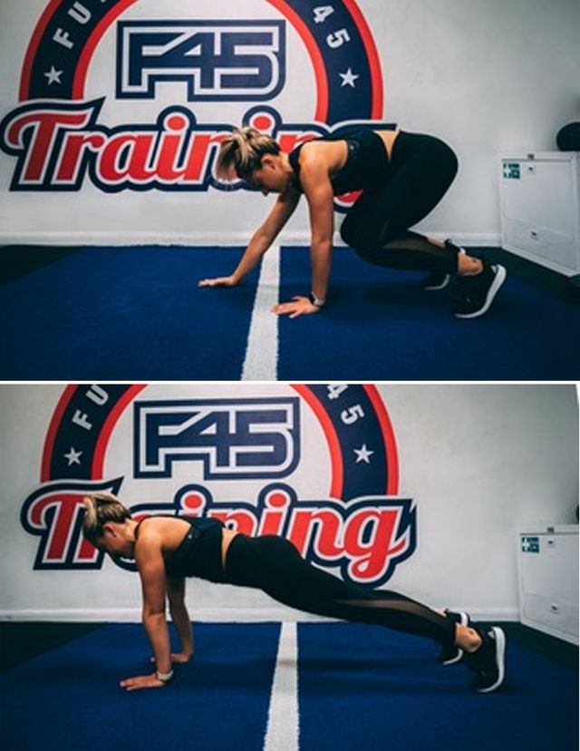 F45 - Plank walk outs