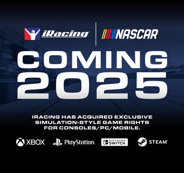 iRacing lanzará un juego de NASCAR para consolas en 2025