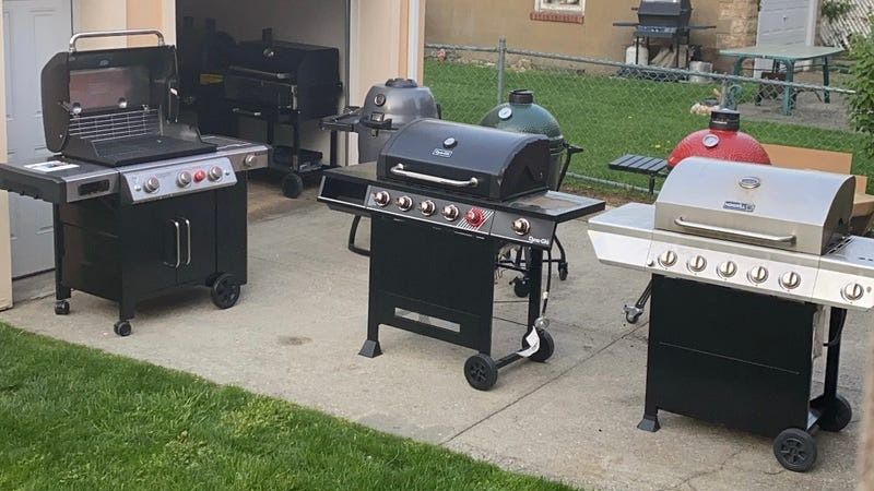 a small sampling of the grills we tested